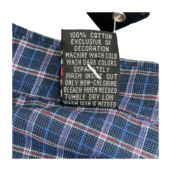 Fubu The Collection Plaid Long Sleeved Dress Shirt Men’s Size 16/18 NWT - Picture 9 of 9